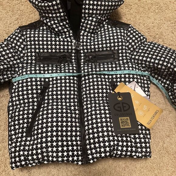 Goldbergh Galaxy Team Ski Jacket Starski Black White NWT US 4 Waterproof - Picture 9 of 13